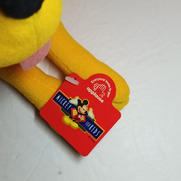 New Vintage Disney Applause 8" Pluto Dog Plush Stuffed Animal - Picture 5 of 8